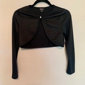 Girls L black shrug